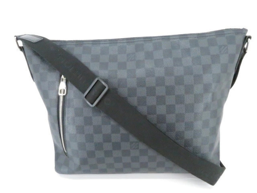 LOUIS VUITTON Bag Mick Shoulder Damier Graphite Black